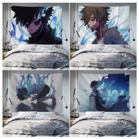 Dabi My Hero Academia Anime Printed Large Wall Tapestry Hippie Flower Wall Carpets Dorm Decor Wall Art Decor Knitting  Crochet