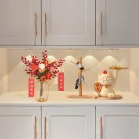 Lucky Cat Housewarming Arrangement Decoration New House Gifts Moving Ceremony New House Ornament Entrance Key Storage