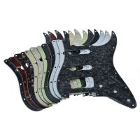 KR- 11 Hole Modern Strat HSS Pickguard 2-Screw  Round Corner Humbucking Pickup Mounting American ST for Strat for Fender