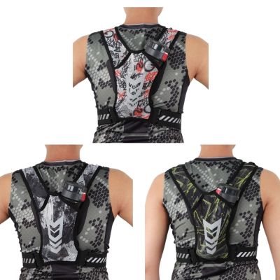 Running Vest Phone Holder Reflective Running Vest Chest Bag for Cycling Hiking Breathable Running Vest with Adjustable Waistband