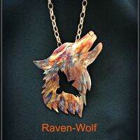 Fashion Mens Jewellery Gothic Crow Wolf Necklace for Women Spiritual Cool Stuff Personalized Christmas Gifts Halloween Ornaments