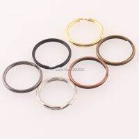 【cw】 50pcs 20mm Key Ring Double loop Split Ring Round gunmetal/black/gold/copper/bronze/nickel for bag leather Craft Diy Accessories