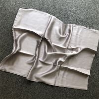 MUJI High-end Silky plain crepe satin double-sided pure silk pillowcase solid color skin-nourishing 100 mulberry silk single pillowcase size 51x66