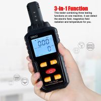 ✐❖☊ chailian261683 3-in-1 Counter Geiger Digital Radiation Dosimeter Electric Field Magnetics Temperature Detector Tester