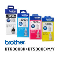 หมึกเติม Brother T-Series BT6000BK/BT5000C/BT5000M/BT5000Y หมึกชุดนี้ใช้กับพริ้นเตอร์ Brother DCP-T300/T500W/T700W/MFC-T800W