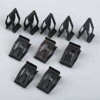 10Pcs Black Car Front Console Dash Dashboard Trim Metal Retainer Rivet Auto Fastener Clip For Ford Mazda Audi Toyota