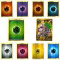 Anime 10PCS Pokemon Energy Cards TCG Pikachu Non Repeat Shining English Board Game Battle Carte Children Pokemon English Toys