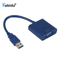 Kebidu VGA Adapter External USB 3.0 to VGA Video Cable Multi Display Converter for Win 7810 Desktop Laptop PC Monitor