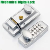 【LZ】 Anti-roubo fechadura da porta mecânica Keyless Deadbolt Digital Entry Door Lock liga de zinco fechadura do portão de madeira