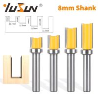 YUSUN 8MM Shank D1 / 2－รูปแบบบิตเราเตอร์บิตเครื่องตัดมิลลิ่งงานไม้สําหรับไม้ Bit Face Mill เครื่องตัดคาร์ไบด์ End Mill