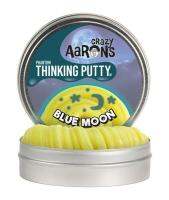 Crazy Aaron s Thinking Putty รุ่นเปลี่ยนสีตามแสง UV BLUE MOON ดินน้ำมันวิทยาศาสตร์ ขนาดใหญ่ มาพร้อมไฟฉาย UV ไม่ใช่สไลม์ เสริมสร้างจินตนาการ