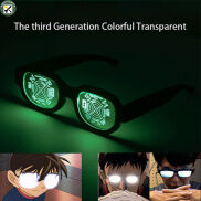 BouPower Led Luminous Conan Glasses Touch Sensor Light Up Glasses Holder