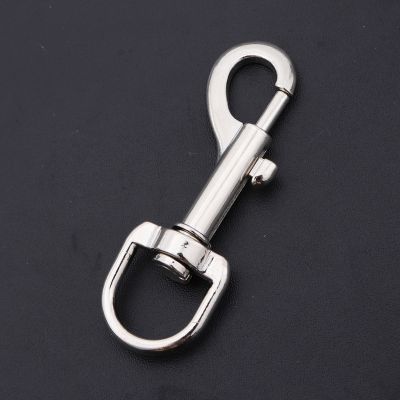 【HOT】☊┇ 1Pcs 83mm Zinc Alloy Round Swivel Keychain Dog Chain Collar Clasp Clip Buckle