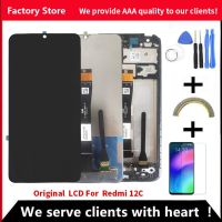 Original 6.71 For Xiaomi Redmi 12C LCD With Frame Display Touch Panel Screen Assembly Pantalla For Redmi 12C LCD Screen