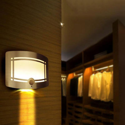 Pelindung Mata เปิด/ปิดอัตโนมัติไม่มีการสั่นไหวสำหรับหลอดไฟ LED ความสว่างสูงตู้เสื้อผ้า LED โคมไฟติดผนังเซ็นเซอร์เคลื่อนไหวประหยัดพลังงานแบบไม่ส่องแสงไฟทางเดินของใช้ในบ้าน