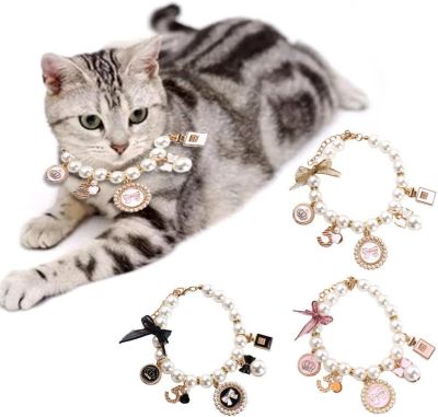 Cat Jewelry Cute Collar Chihuahua Wedding Jewelry Stuff Collar Dog Necklace Pet Pearl Collar