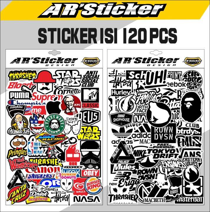 Sticker Pack Logo Brand - Stiker Logo Lengkap untuk Laptop Case Hp ...