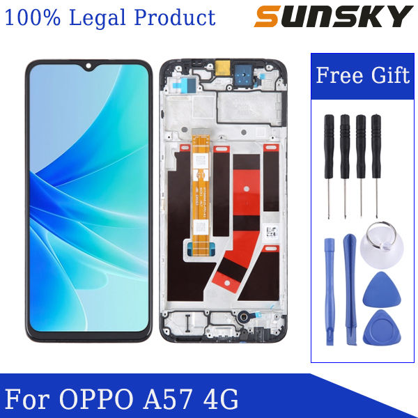 sunsky-หน้าจอ-lcd-ของ-oem-สำหรับประกอบครบชุดพร้อมกรอบ4g-oppo-a57