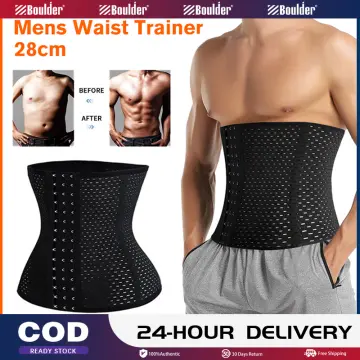 Men Slimming Body Shaper Waist Trainer Trimmer Belt Corset For
