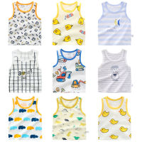 iairay cute crop tops for girls children summer vest cotton fabric tank tops sleeveless underwear t shirt baby boy undershirt