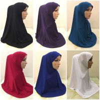 【YF】 Muslim Prayer Hijab Headwear Long Robe Arab Women 1Pieces Al Amira Khimar Headscarf Abaya Jilbab Dubai