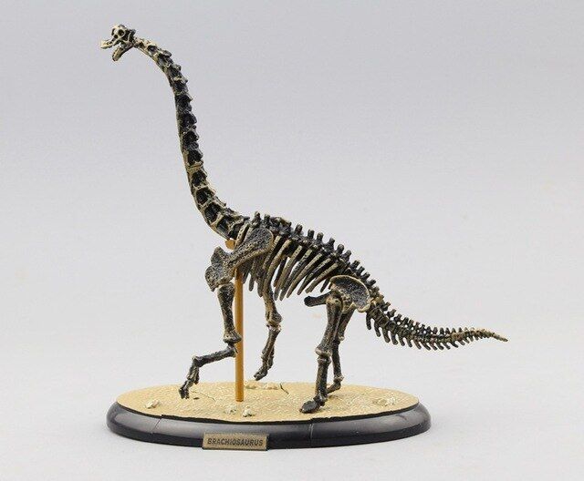 Jurassic World Brachiosaurus Skeleton Fossil PVC Assembly Dinosaur Toys ...