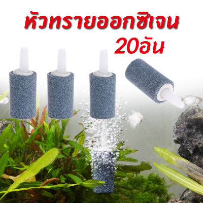 หัวทรายออกซิเจน air bubble stone หัวทรายออกซิเจนตู้ปลา ต่อท่อ4mm จำนวน20อัน