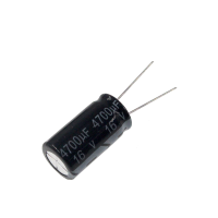 100PCS 4700UF 16V 4700MFD 16โวลต์13*25มม.อลูมิเนียม Electrolytic Capacitor 4700mf16v 16v4700mf 4700uf16v 16v4700uf