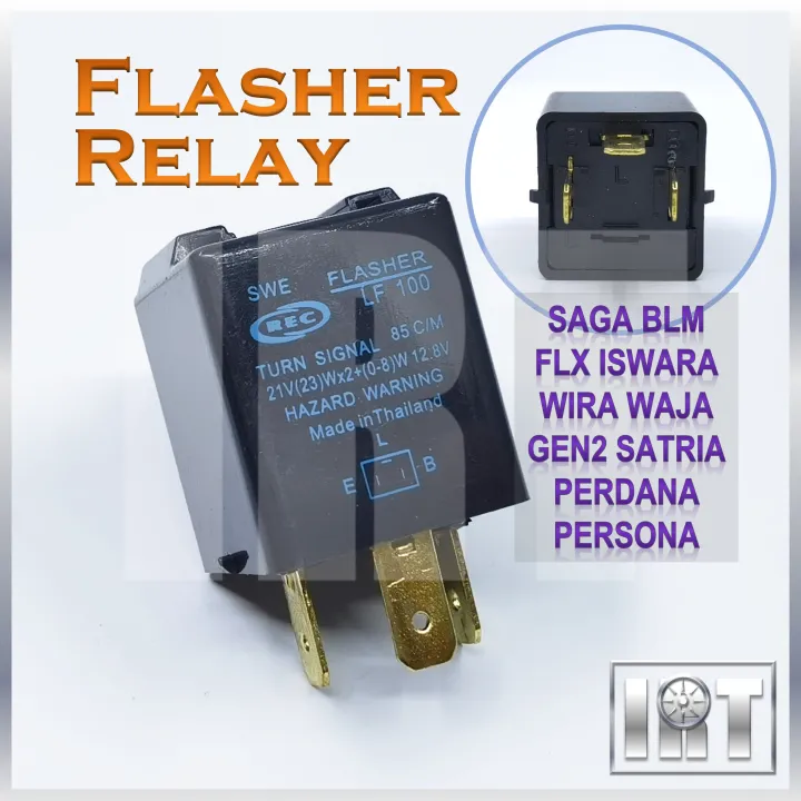 3 Pin BLM Wira Flasher Relay Turn Signal Proton Saga FLX Waja Iswara