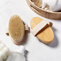 แปรงขนธรรมชาตินุ่มเปียกผิวแห้ง Body SPA Brush Bath Massager Home-SDFU STORE