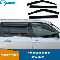 Deflector หน้าต่างด้านข้างสำหรับ Toyota Pro 2002-2014รถ Auto Window Visor Rain Guard Vent Sun Shade Deflector กันสาด Shelters