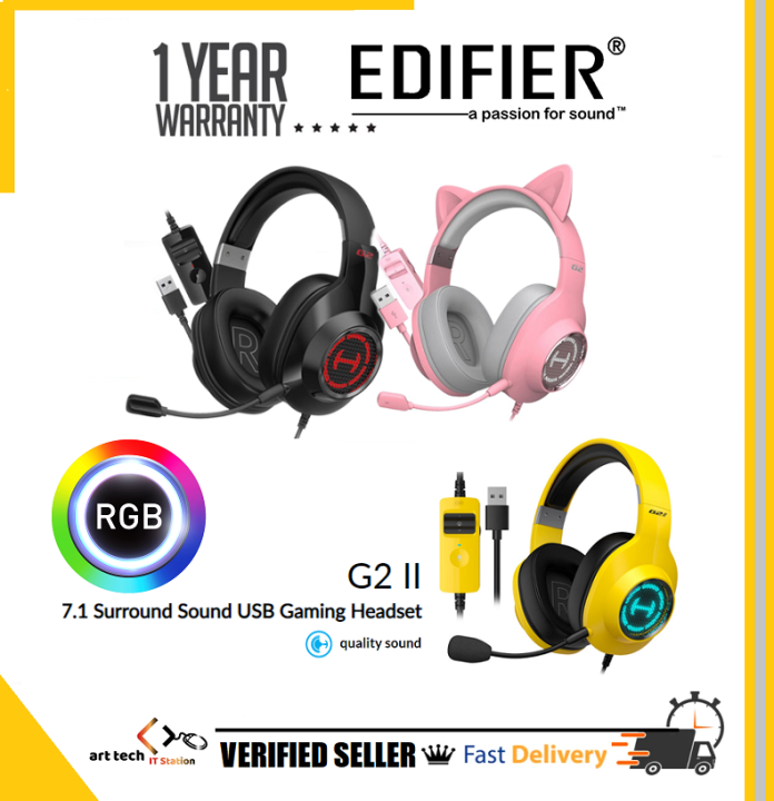 Edifier G2 - Gaming Headphone ( G2II - USB | G2SE - Audio Jack ) | Lazada