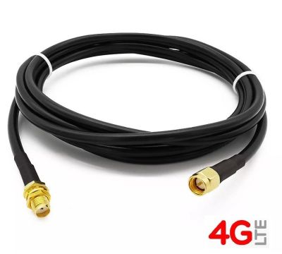 RG58 low loss Cable สายสัญญาณ 3G 4G Router  10M Antenna Male To Female Extension Cable Wireless Router