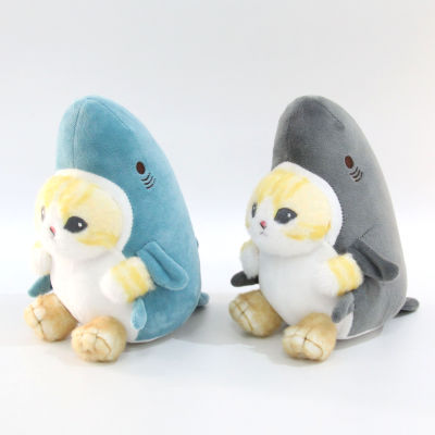 แมวฉลามตุ๊กตาตุ๊กตาของเล่น Kawaii การ์ตูนแมวใบหน้าฉลามรูปนุ่มฉลามหมอนของขวัญวันเกิดสำหรับเด็ก