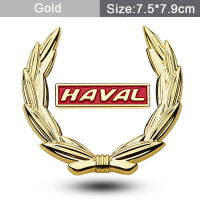 ตัวถังรถตราสัญลักษณ์รถสังกะสีอัลลอยสติกเกอร์กาวสำหรับ Haval H2 H4 H5 H6 H7 H8 H9รถคูเป้ H6 F7X