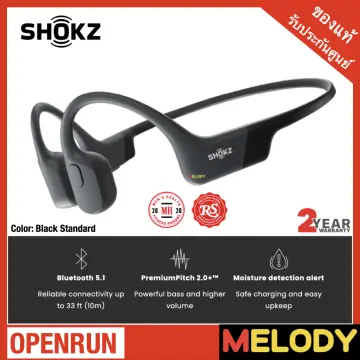 Shokz OpenRun Bone Conduction Open-Ear Endurance Headphones - Gray