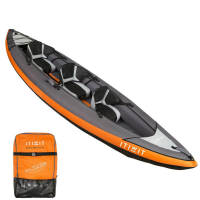 เรือคายัดสำหรับพายเที่ยวแบบสูบลม 2 หรือ 3 ที่นั่ง (สีส้ม) - 100 2/3 PERSON TOURING INFLATABLE KAYAK - ORANGE เรือคายัด เรือคายัดแบบสูบลม เรือคายัดสำหรับพายเที่ยว เรือคาพายเที่ยว เรือสูบลม