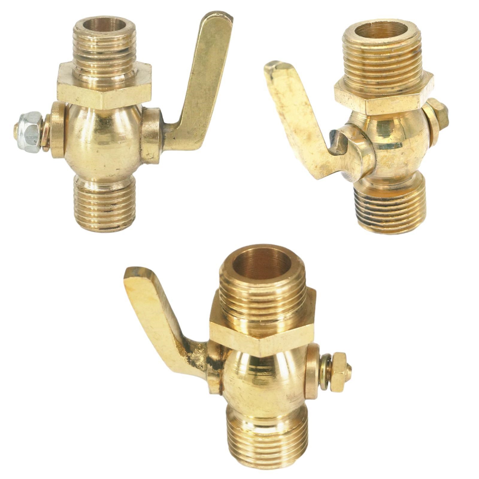 1/8" 1/4" 3/8" 1/2"  BSP Male Bronze Antique Brass Handle Faucet Petcock Tap 