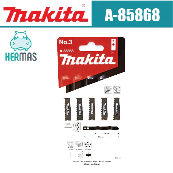 MAKITA A85868 JIGSAW BLADE NO.3 FOR 4300BV Lazada