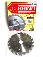 RHINO ใบเลื่อยวงเดือน ขนาด 7 นิ้ว 20 ฟัน ( 7x20T ) ตรา แรด ของแท้ ( ใบเลื่อย / ใบวงเดือน / วงเดือน / ใบวงเดือน 7 นิ้ว / คาร์ไบด์ / ติดฟัน เพรช )