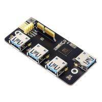 Waveshare PCIe to USB 3.2 Gen1 Adapter for Raspberry Pi Compute Module 4 IO Board,with 4X USB 3.2 Gen1 Ports Compatible