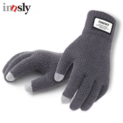 Winter Men Knitted Gloves Thicken Warm Touch Screen High Quality Men Business Gloves