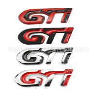 โลโก้ GTI สำหรับ PEUGEOT 308 208 205 3008 307 206 408 GTI สติ๊กเกอร์ตัวอักษรด้านหลังตราด้านหลังสัญลักษณ์ลำต้นชิ้นส่วนอัพเกรดโลหะ