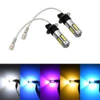 ✚◘❈ 2Pcs H3 W5W 6500K White 25W 4014 Chips 30 SMD High Power LED Fog Light Headlight Lamps Bulb Lens DC 12V Car Light