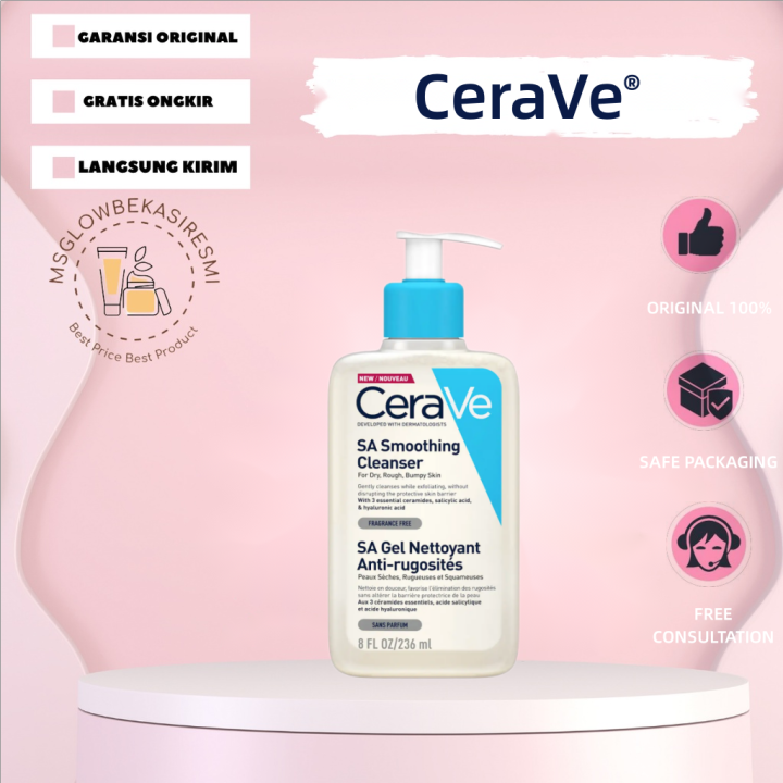 CeraVe SA Smoothing Cleanser 236ML Original Acne Prone Oily Skin