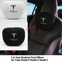 SEEYULE Soft Memory Car Seat Headrest Neck Pillow Comfortable Cushion Styling Logo Accessories for Tesla Model S Model X Model 3