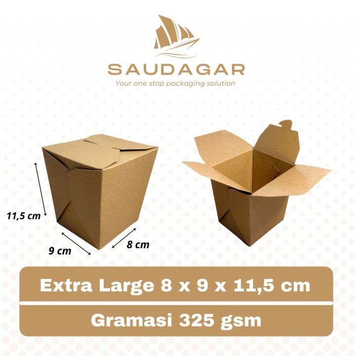 Paper Rice Box Extra Large Kotak Nasi Food Pail Lazada Indonesia