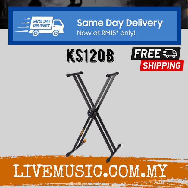 Hercules KS120B EZLOK Double X Keyboard Stand (KS120B) Lazada