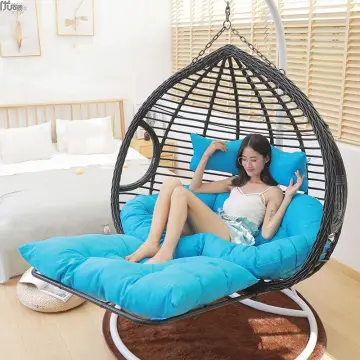 Home Indoor Balcony Nordic Outdoor Swing Hanging Chair Simple Hanging  Basket Rattan Chair Wicker Lazy Bird's Nest Rocking Ch