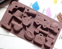 Fire Fighting Equipment Safety  Police Chocolate Silicone Mold Cake Fondant Bakeware Kitchen Handmade Mold Students DIY Tools Bread Cake  Cookie Acces